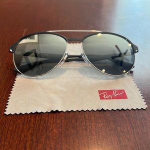Ray Ban RB3606 912688 - Silver on Top / Gray Mirrored Silver Lenses